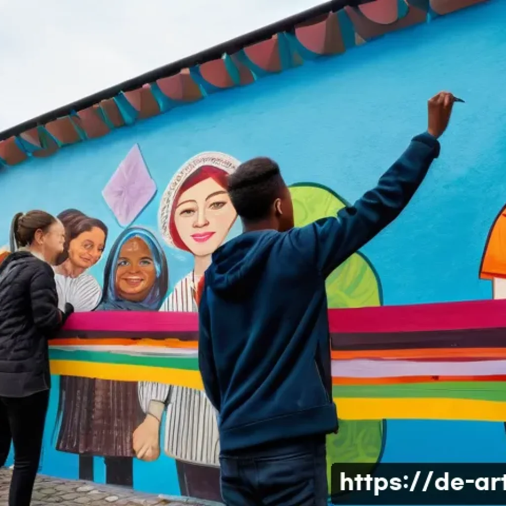 미술교육사와 소외계층 예술 교육 - **Image Prompt: Empowering Stories Through Urban Art**
"A vibrant street art workshop taking pla...